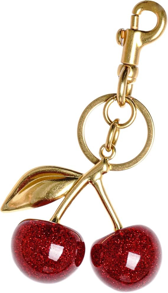 Cherry Keychain and Bag Charm - Cherry Purse Charms for Handbags
