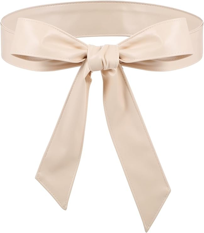 Women Leather Wrap Belt Obi Waist Fashion Tie Belt PU Sash for Dress Coat 1.85 Wide - Image 8